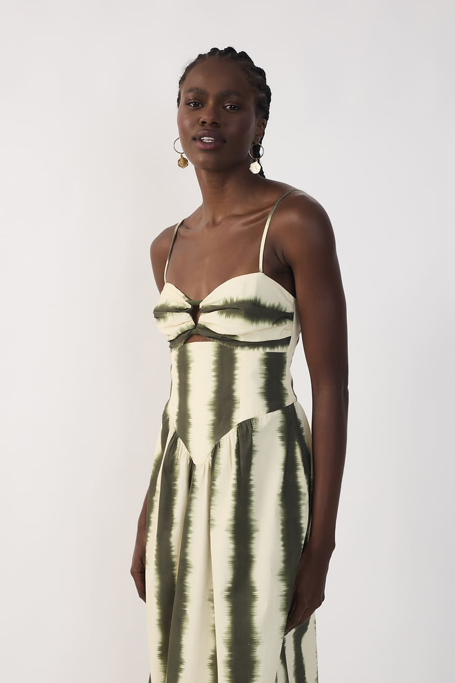 VESTIDO LARGO LISTRA BAMBÚ