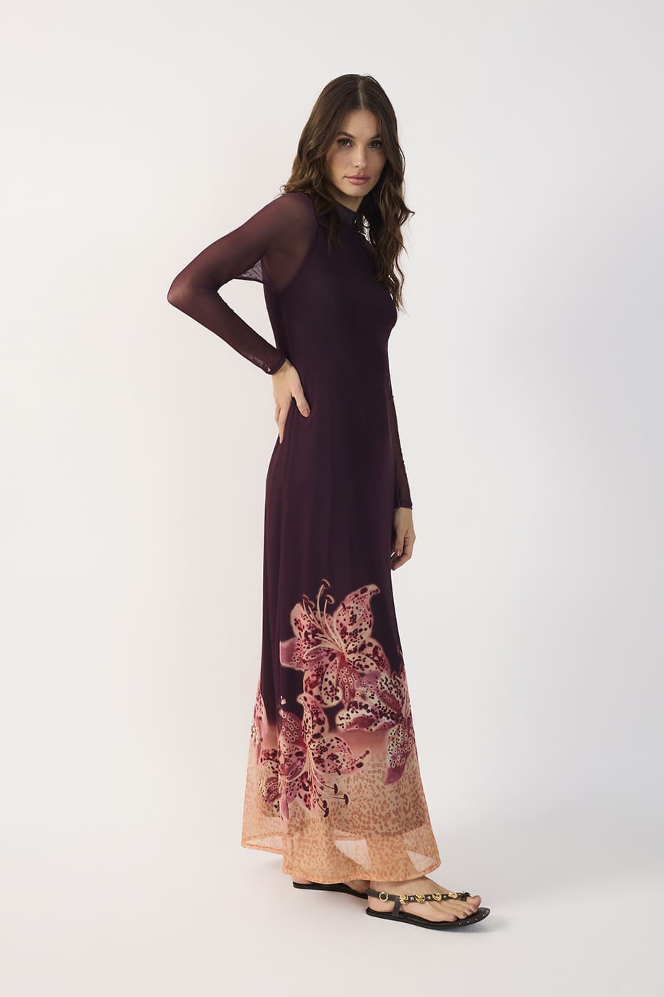 VESTIDO TUL BOTANICA