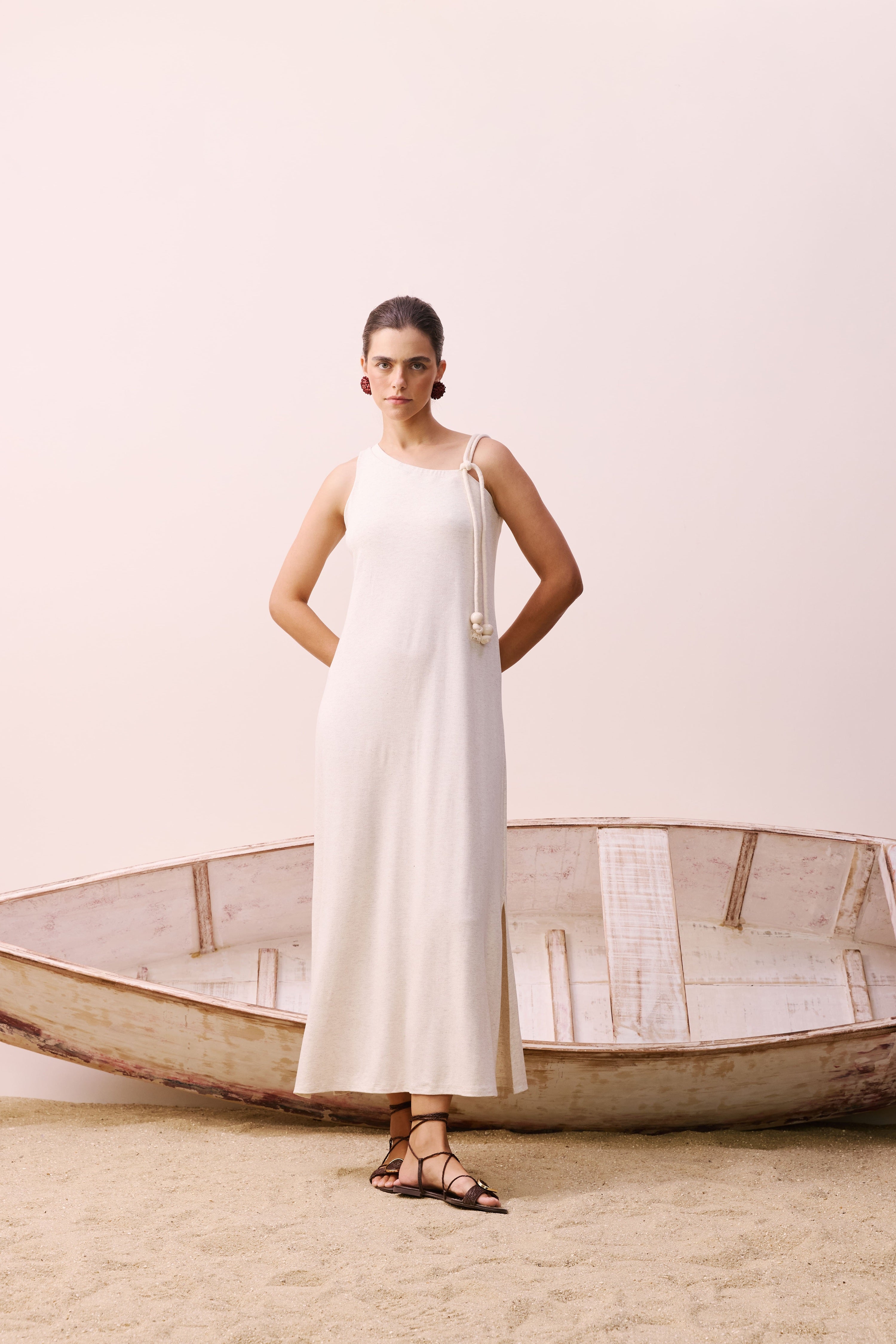 VESTIDO LARGO LISO WHITE