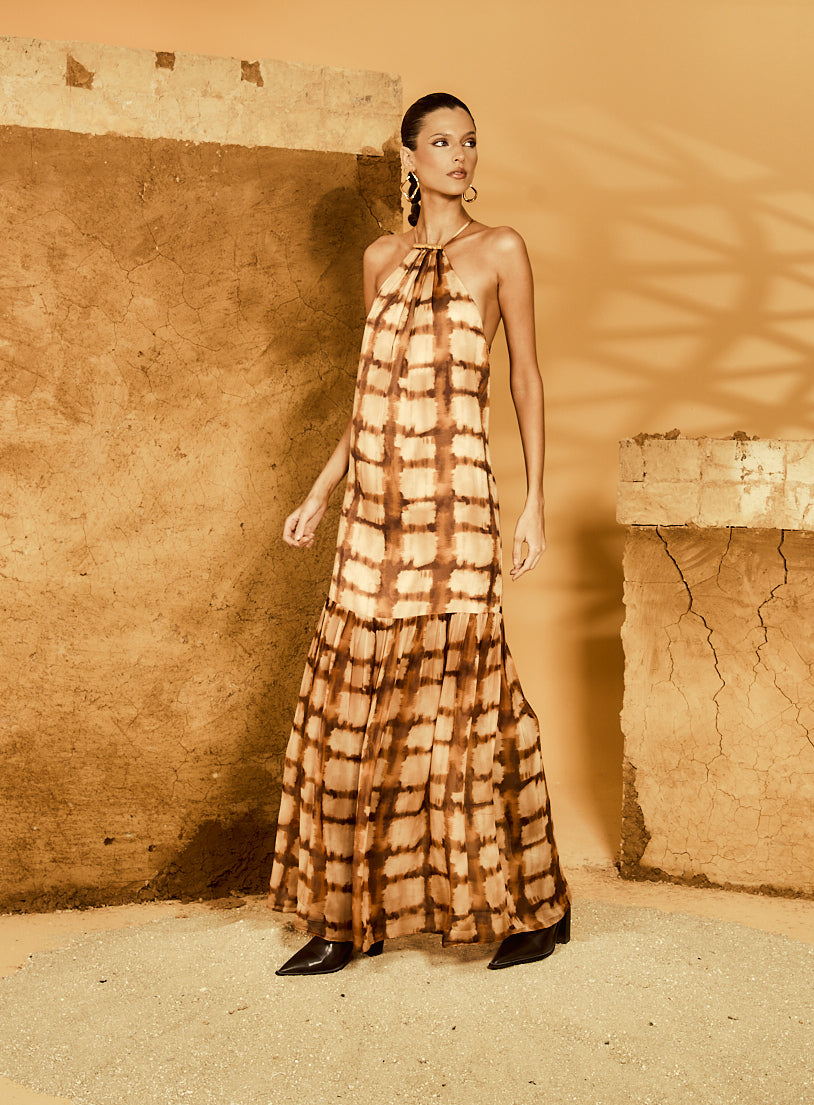 VESTIDO FIRE MARRÓN