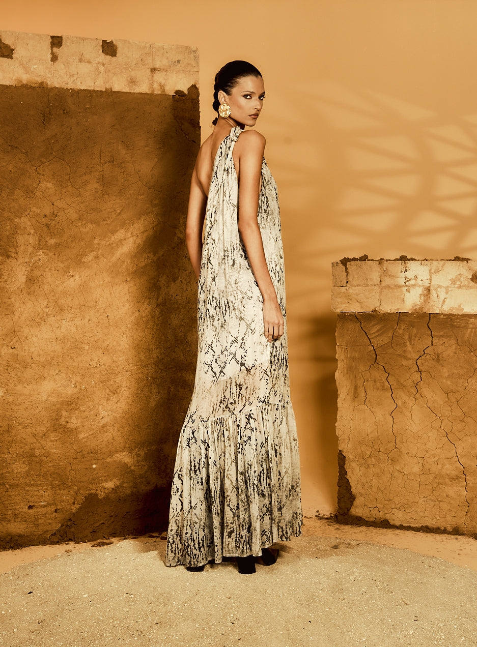 VESTIDO WHITE VIPER PITÓN