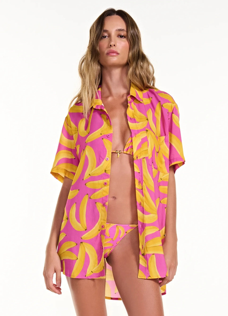 CAMISA EDU PINK BANANAS