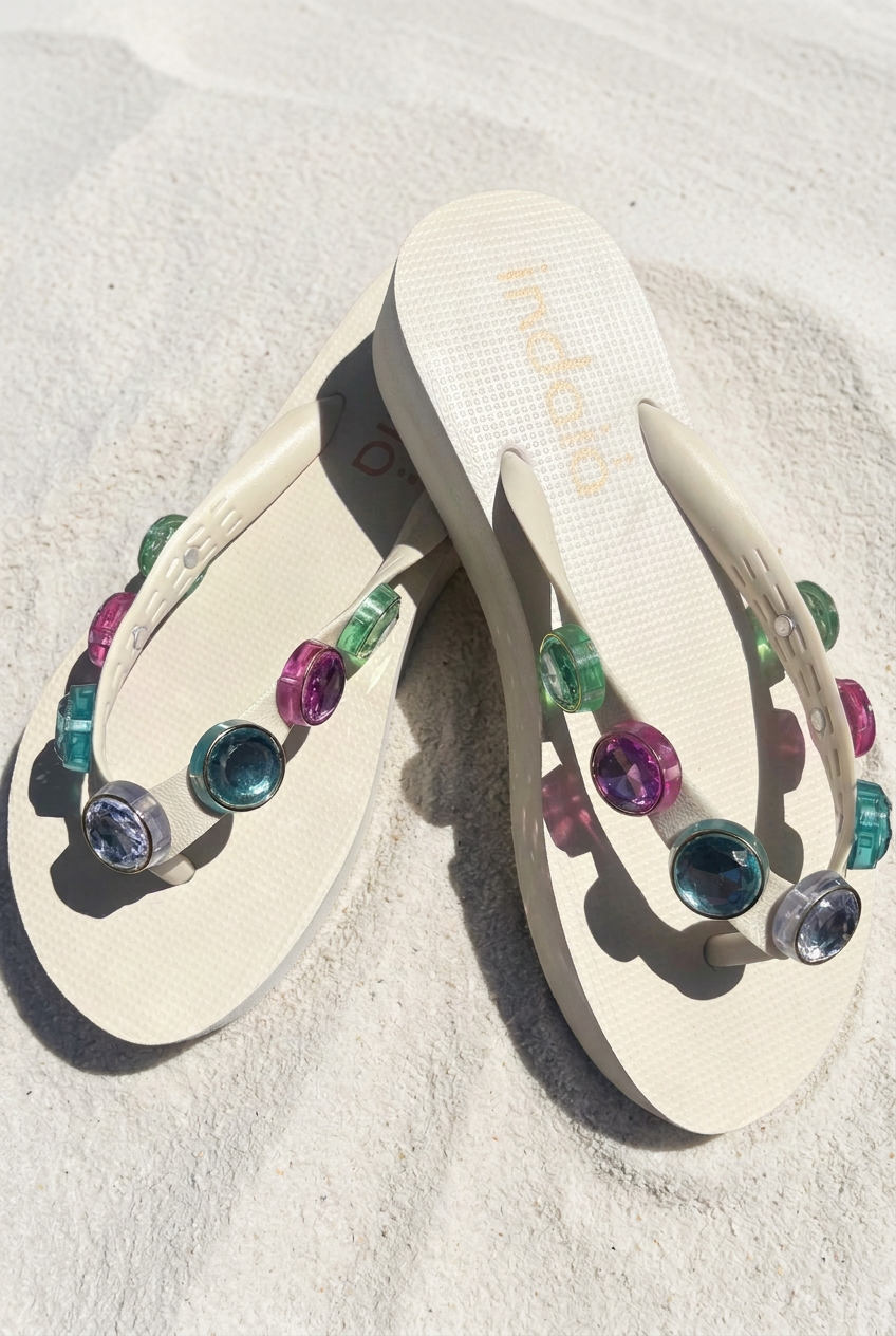 Sandalias superpuestas con goma más limpia